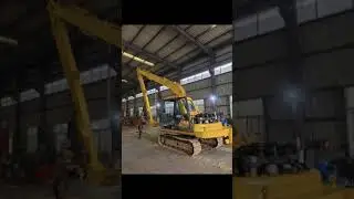 Bauma exhitbition excavator long arm excavator telescopic arm  sliding arm arm  we all have