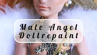 Stunning Male Angel Dollrepaint by Susika - doll custom ooak doll ever after high doll artdoll