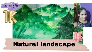 Create Beautiful Nature Art: Easy Watercolor Landscape Tutorial ❤️❤️#trees #nature