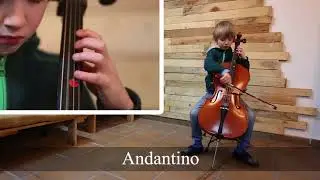 11 Andantino - Cello tutorial by Timo- Suzuki book 1