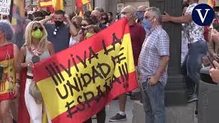 Un detenido en Madrid en una protesta contra la gesti&oacute;n del Gobierno
