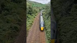 GWR IET 800318 crossing Milltown viaduct #gwr #hitachi #iet #railway #train #trainspotting