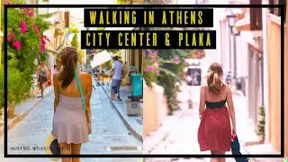 Walking Tour from center of Athens to Plaka 4k 60ps 2023/A pie desde el centro de Atenas hasta Plaka