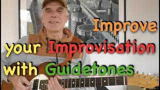 Arpeggio guitar lesson with passing and guide tones on Autumn Leaves
