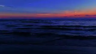 Sleep Background with Calm Night Ocean | Ocean Waves Sound