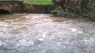 River Coln rushing through Bibury