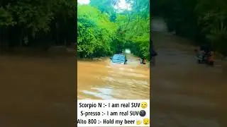 Alto 800 water crossing || Alto 800 off-roading || pulkit awasthi #shorts