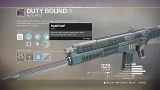 Destiny 2 - DUTY BOUND - NEW Exclusive Savathun's Song Nightfall Auto Rifle