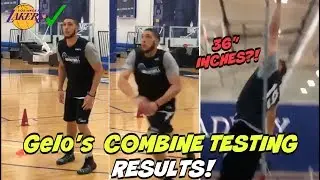 LiAngelo Ball Pro Draft Combine - GELO Ball HEIGHT, WEIGHT, VERTICAL COMBINE TESTING RESULTS!