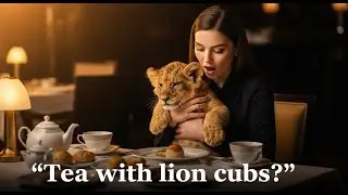 Tea with Lion Cubs&mdash; Viral Animal Dining Experience