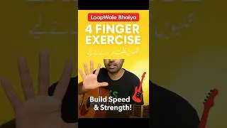4-Finger Exercise 🎸 | Speed + Control Boost | Learn Guitar Fast | Loop Wale