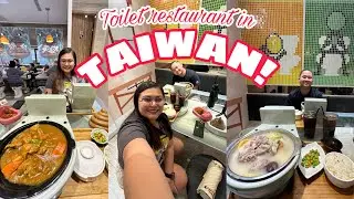 LET'S TRY XIMENDING'S MODERN TOILET RESTAURANT | TAIWAN VLOG