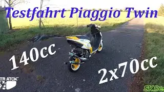TESTFAHRT ONBOARD Piaggio TWIN Cateno Miano Innenrotorzündung Sirkenny