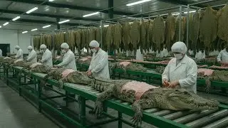 Inside the Crocodile Leather Factory: From Exotic Skin to Luxury Bag (Full Process)
