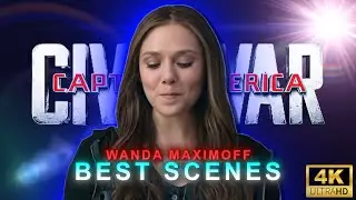 Wanda Maximoff | Best Scenes from Civil War | 4K 60FPS | Stunning Color Correction in After Effects