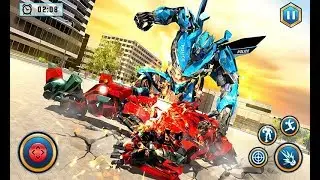 Real Police Car Chase Robot Transforming | Android Gameplay (Cartoon Games Network)