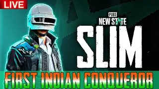 🔴#1 FIRST INDIAN🇮🇳 CONQUEROR🔥 SOUTH ASIA SERVER  ft slimyt #live #firstindianconqueror #pubgnewstate