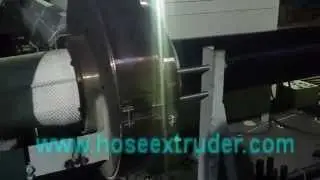 TPU lay flat hose coating  extrusion line