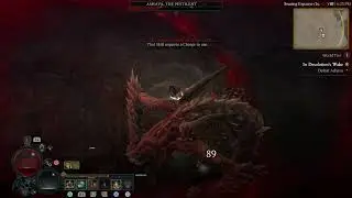 Diablo 4 - In Desolation's Wake: Defeat Ashava The Pestilent Dragon Boss Fight Druid PS5 Gameplay