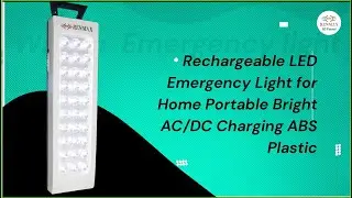 RENMAX&reg; Rechargeable Portable Bright Emergency Light for Home AC/DC Charging (30 SMD Portable Lamp)