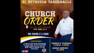 30.01.2022  CHURCH SERVICE WITH PASTOR KTL PANZU  CHURCH ORDER: CHURCH MEMBER