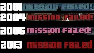 EVOLUTION OF MISSION FAILED IN GTA GAMES!| 2001-2013 | ALPHAX98