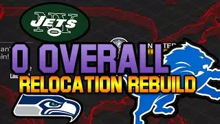 So I moved Three NFL teams with 0 OVERALL! | Madden 20 Franchise Mode #1
