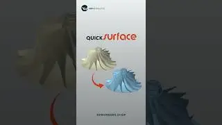 Reverse Engineering with QUICKSURFACE | Turbine Wheel from Turbocharger