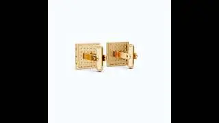 Cluster Square Lab Diamond Cufflinks in 14K Yellow Gold #giftideas #cufflinks #foryou #jewellery