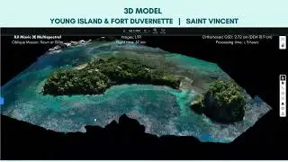 3D Model of Young Island and Fort Duvernette Captured by DJI Mavic 3E | September 2023