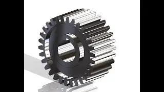 SolidWorks Design: Simple Gear Using SolidWorks Maker 2026