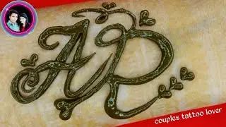 Demanding A❤R Letter tattoo Design
