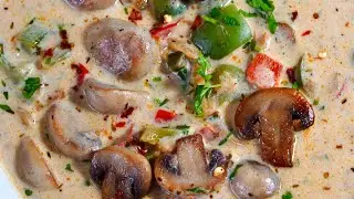SUPER DELICIOUS CREAMY GARLIC BUTTER MUSHROOM (NO CREAM USED)