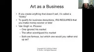 Creative Series (1 of 3) Business, Legal and Tax Tips for Creatives - Cliff Ennico
