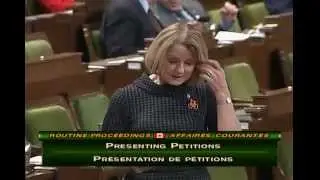 NDP MP Peggy Nash presenting three petitions all calling for better environmental protection