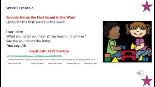 The Science of Reading Kindergarten Phonics Week 7 Lesson 2