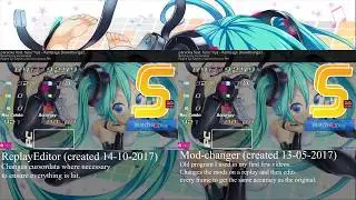 ReplayEdit | old vs new editor on paraoka feat. haru*nya - Rampage