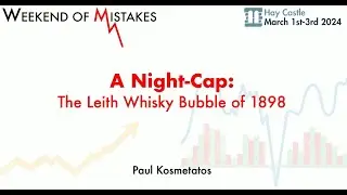 &laquo;Ночной стаканчик&raquo; &mdash; Пол Косметатос о &laquo;пузыре виски Лейт&raquo; 1898 года на фестивале Weekend of Mistakes