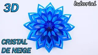 Flocon de neige 3D de Noël avec vos propres mains