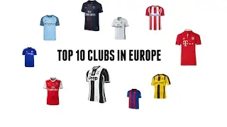 TOP 10 - CLUBS IN EUROPE  |  Soccerix