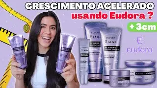TESTEI EUDORA SIAGE ACELERA O CRESCIMENTO - Shampoo e Condicionador: +3cm em 2 meses? | Larisse Gama