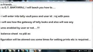 Security control in Tally ERP 9
