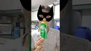 Batman Drinking Refreshing Beverage Sprite Lemon Lime Soda Drink #asmrsounds #asmrdrinking #shorts