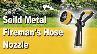 FANHAO Heavy Duty Fireman's Hose Nozzle with 8 Spray Patterns
