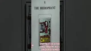 Tarot card The Hierophant #tarot #tarotinterpretation