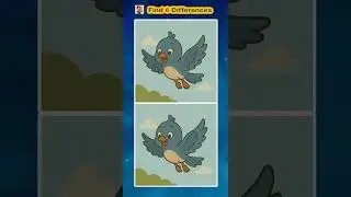 Fly and Flyyyy....🐧Find 6 differences challenge😎 #short  #shortsfeed #challenge #spot #viral #game
