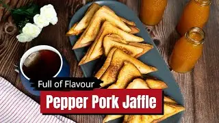 Pepper Pork Jaffle Recipe | Easy Breakfast Sandwich Full of Flavour