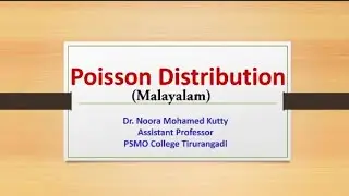 Poisson distribution