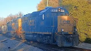 CSXT 6461 leads CSX Y102 at Tryon Street Columbia SC on the CSX Columbia Subdivision the S-Line 