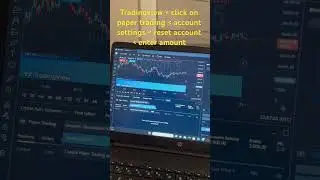 Reset paper trading account in updated version of Tradingview. Hidden account settings - Tradingview